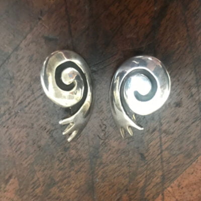 Debbie Silversmith Swirl Stud Earrings