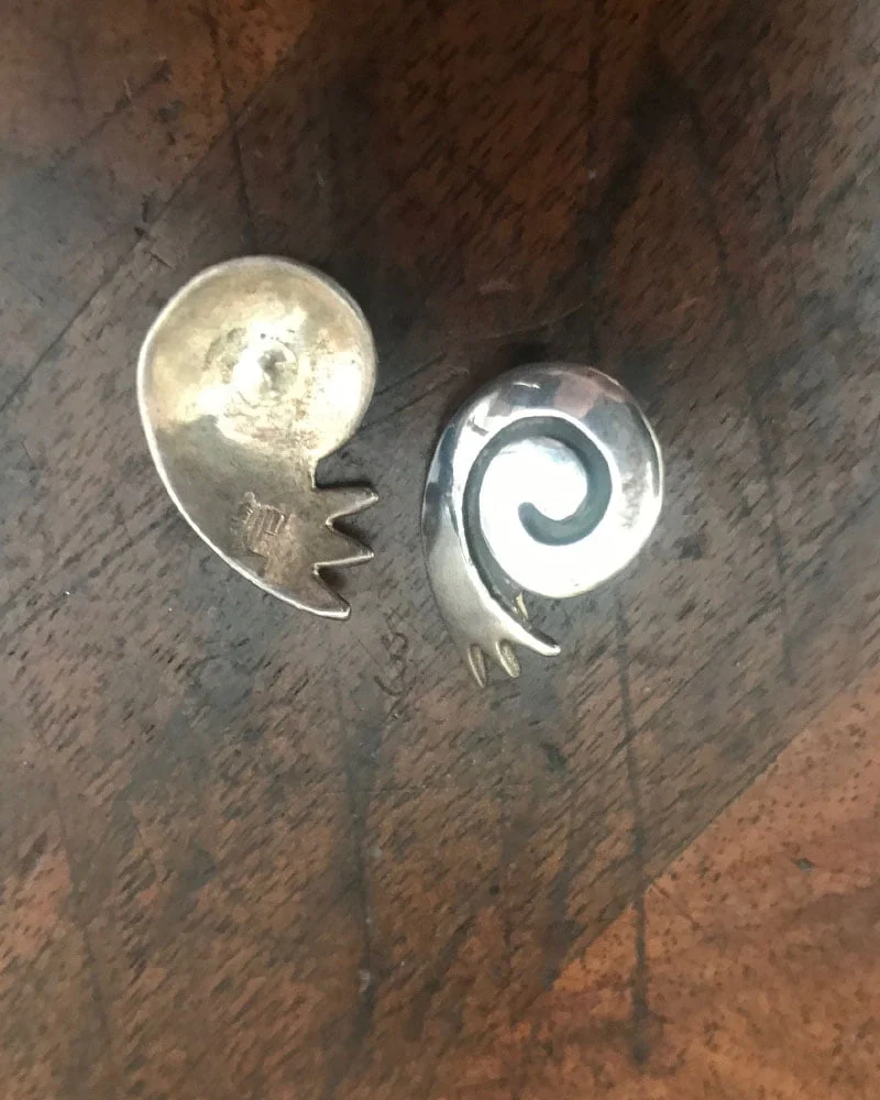 Debbie Silversmith Swirl Stud Earrings