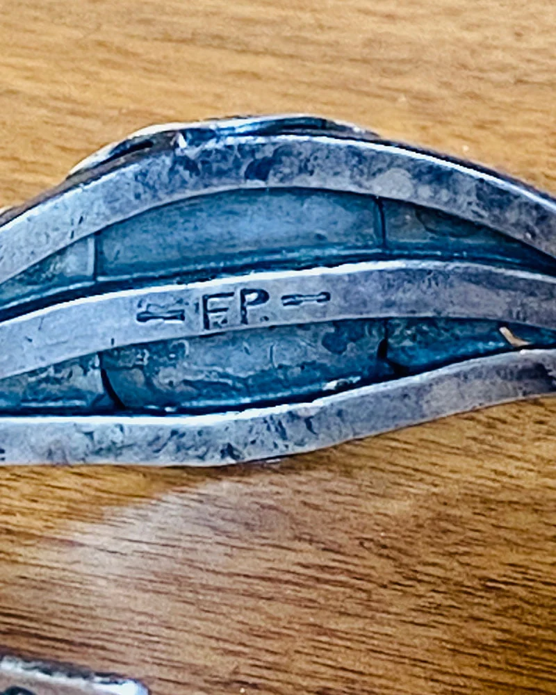 Hallmarked Fred Peshlakai Turquoise Bracelet