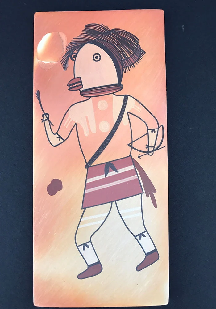 Hopi/Tewa Kachina Tile by Mark Tahbo