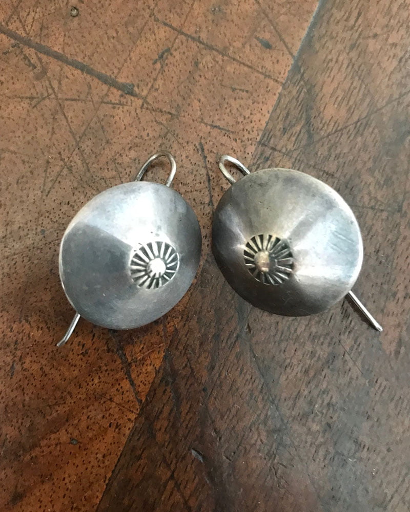 Elegant Navajo Button Earrings