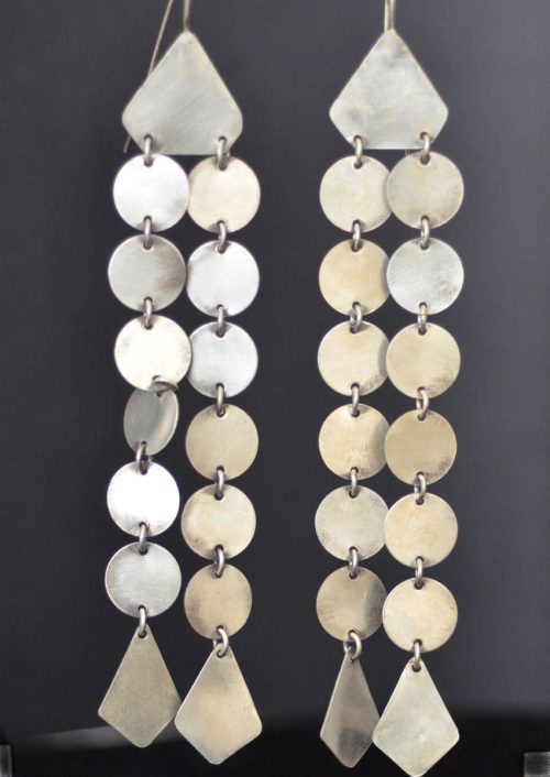 Silver Winnebago Style Earrings
