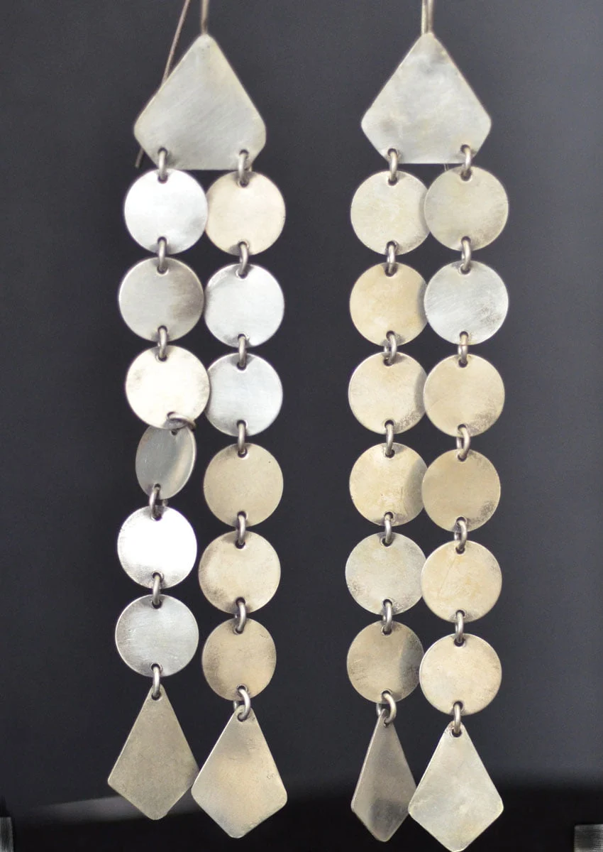 Silver Winnebago Style Earrings