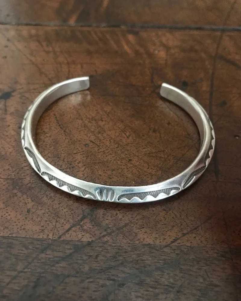 Small Navajo Silver Bracelet