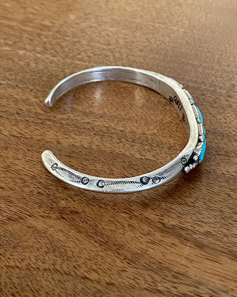 Narrow Navajo Turquoise Bracelet