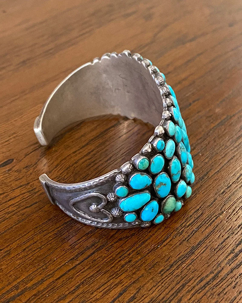 Navajo Multi Row Turquoise Bracelet