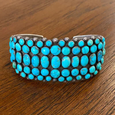 Navajo Multi Row Turquoise Bracelet