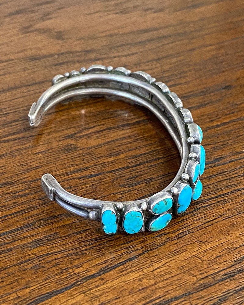 Narrow Navajo Turquoise Bracelet