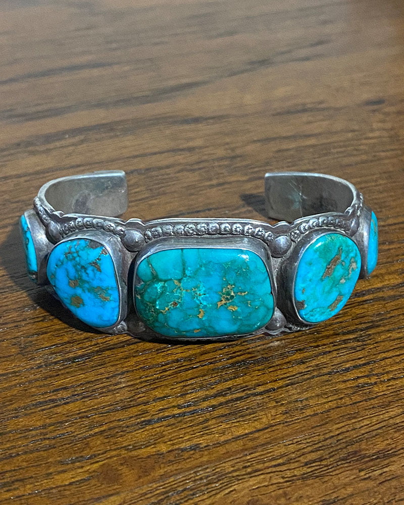 Navajo Turquoise Row Bracelet c.1950s