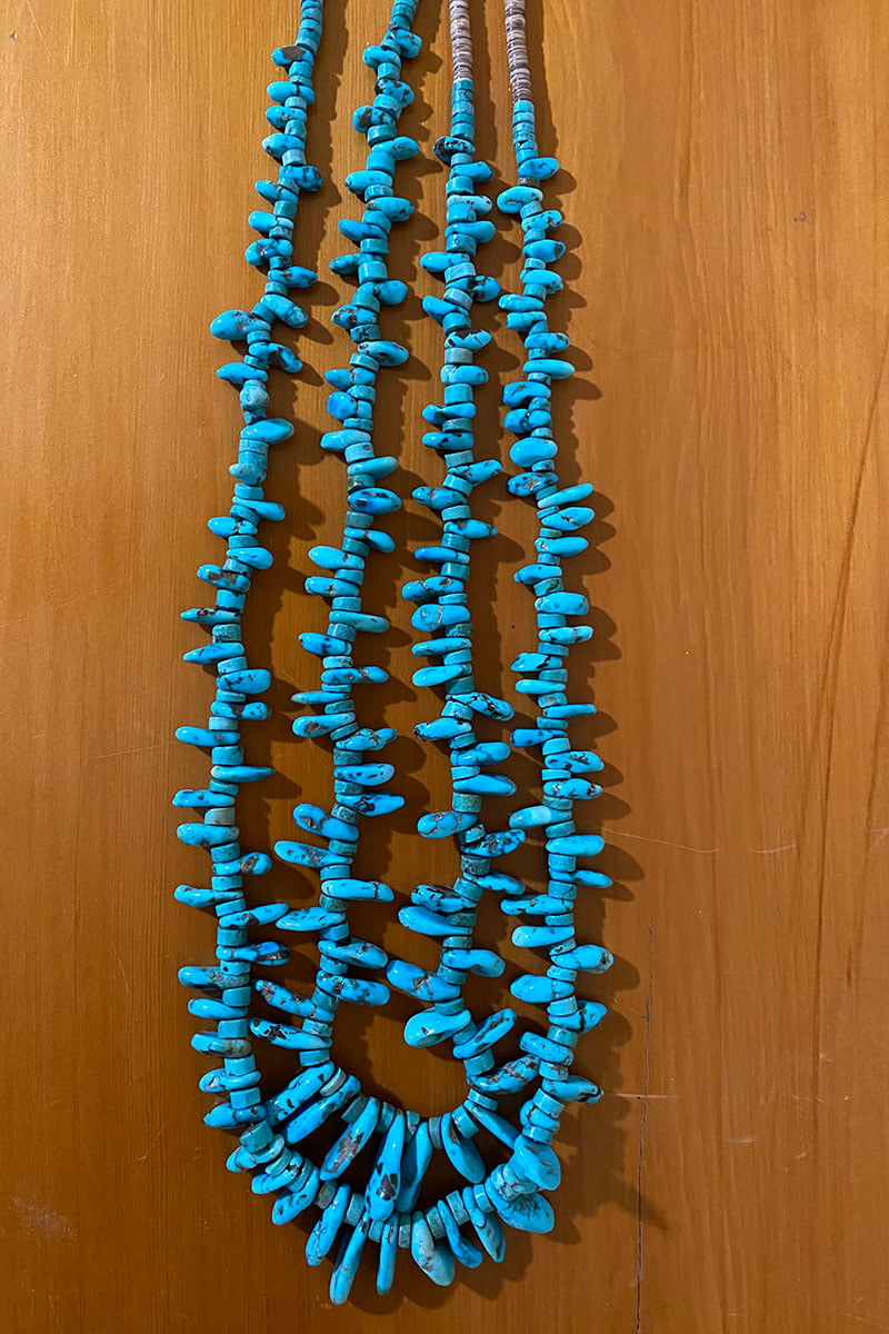 Kingman Turquoise Nugget Necklace