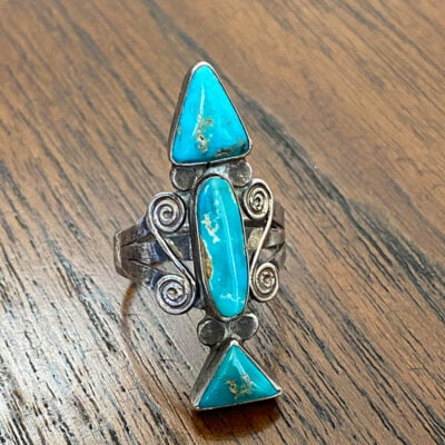 Turquoise Navajo Arrow Ring