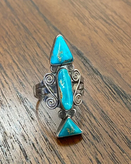Turquoise Navajo Arrow Ring