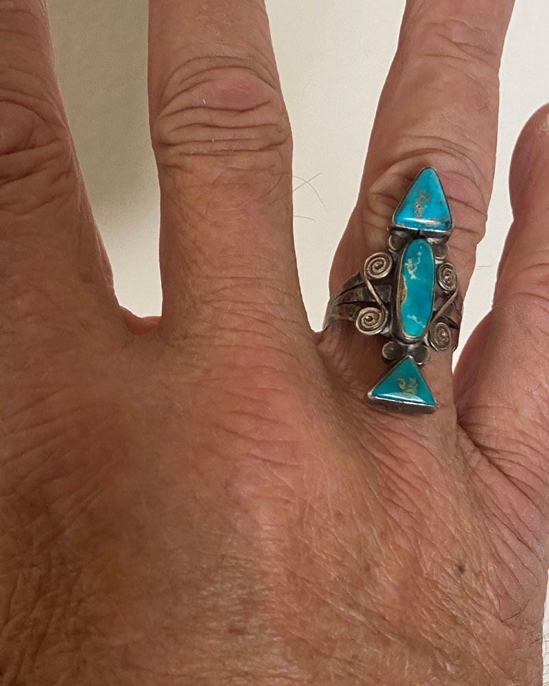 Turquoise Navajo Arrow Ring