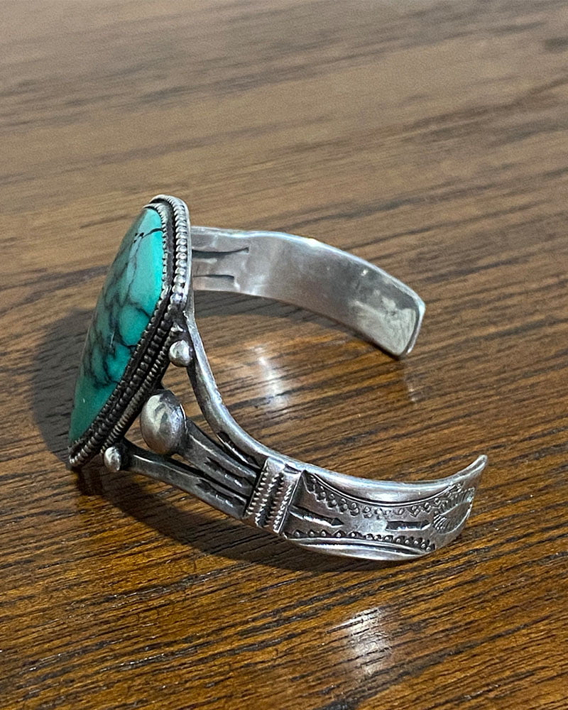 Navajo Lone Mountain Turquoise Bracelet