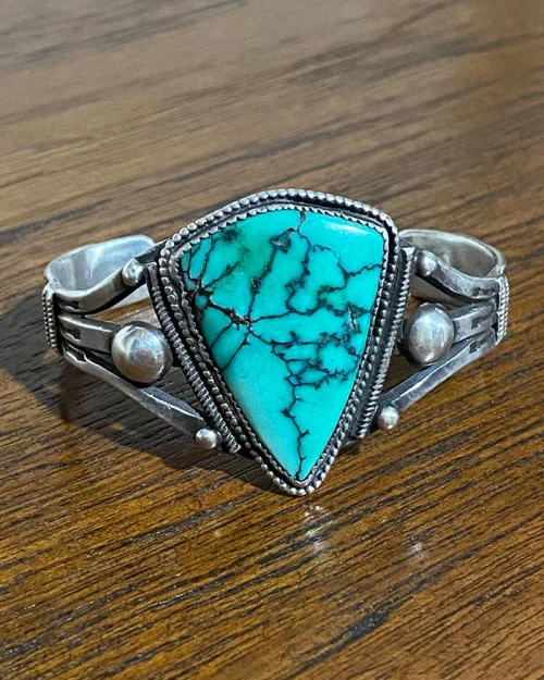 Navajo Lone Mountain Turquoise Bracelet