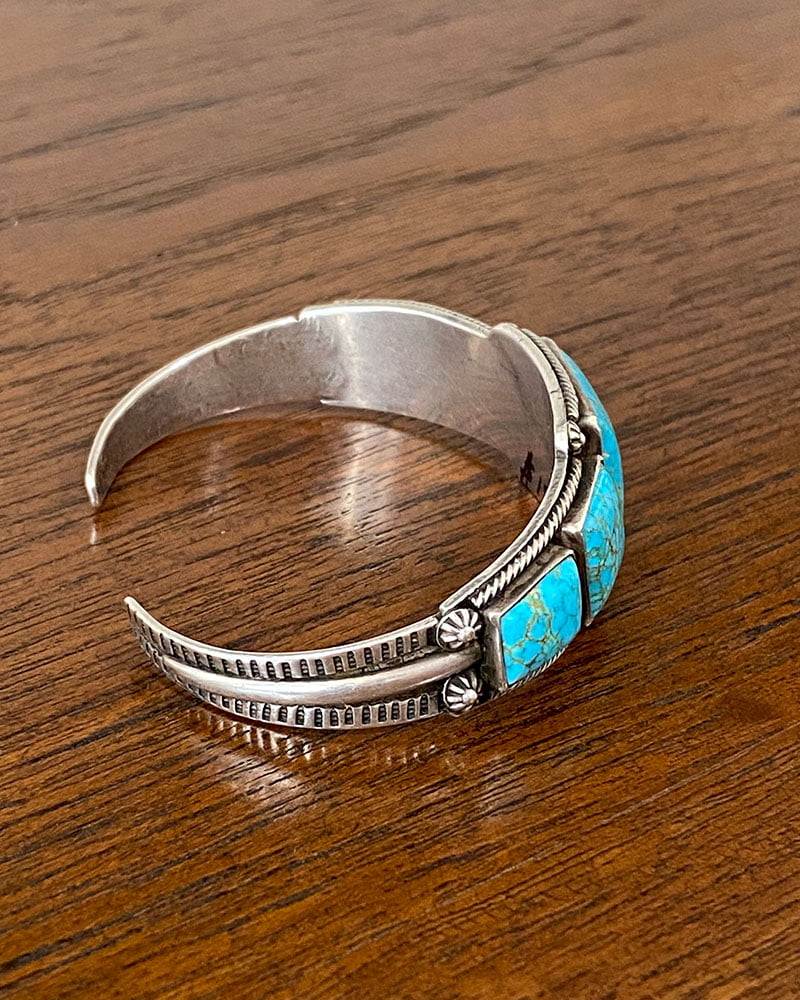 Navajo Bracelet With No8 Turquoise