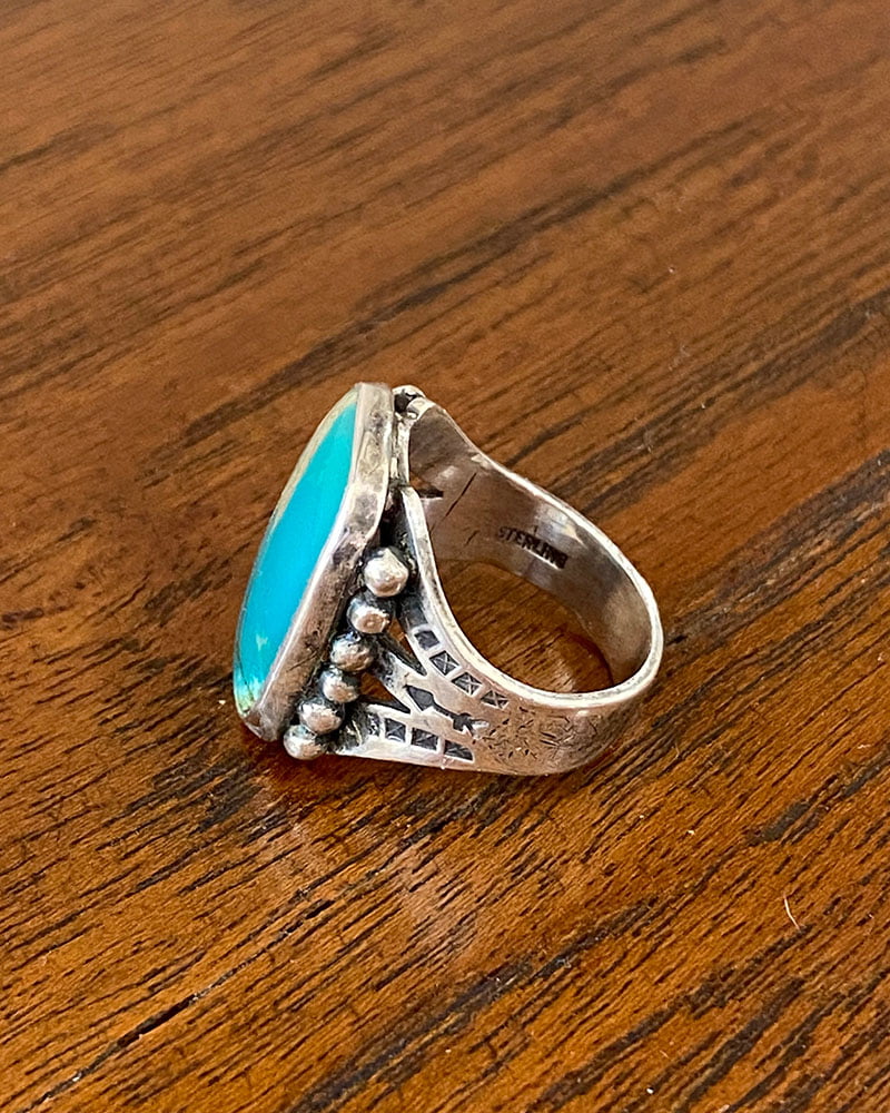 Navajo Easter Blue Turquoise Ring