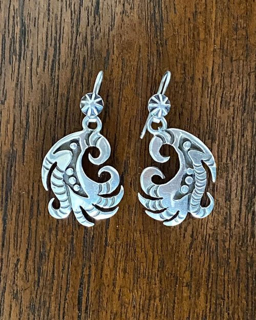 HOPI Allen Pooyouma Overlay Earrings
