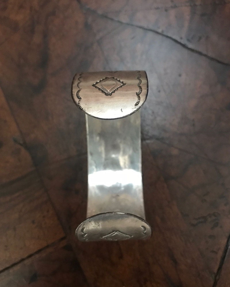 Finely Stamped Silver Navajo Bracelet