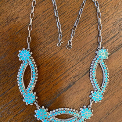 Frank Dishta Turquoise Necklace