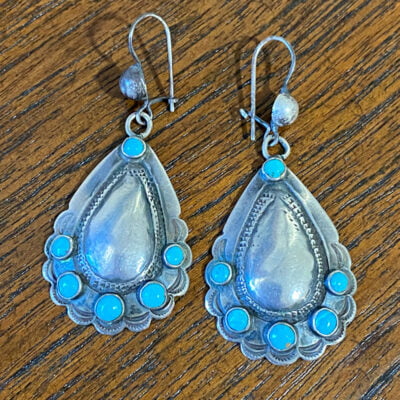 Navajo Repouseed Earrings