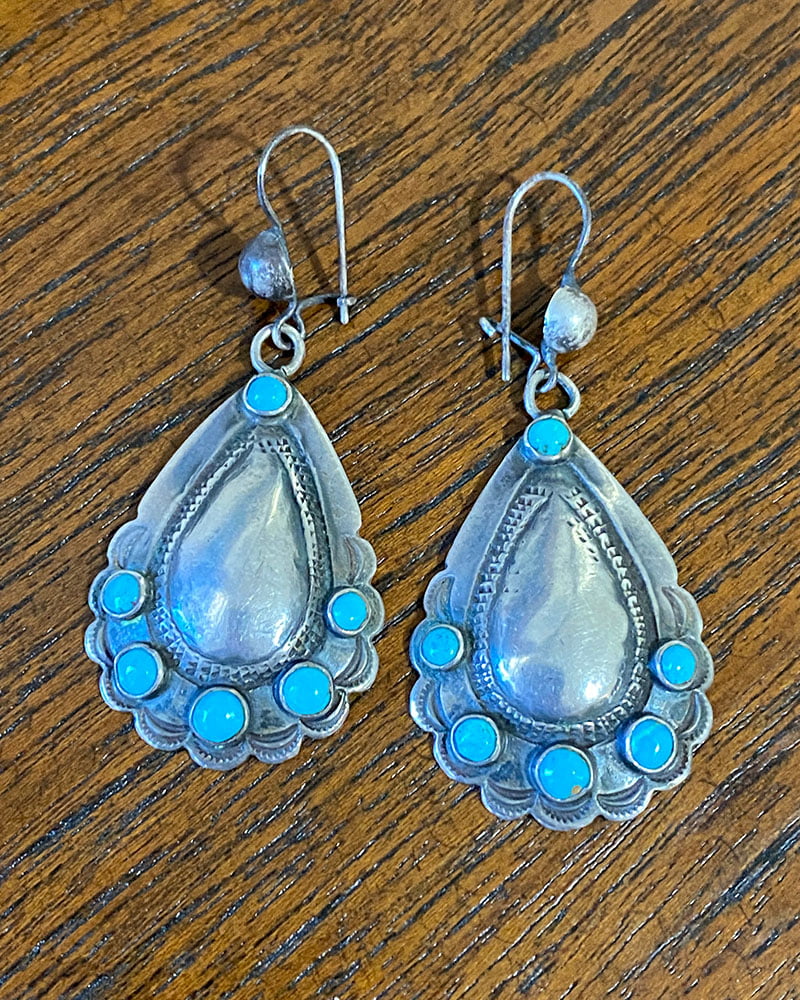 Navajo Repouseed Earrings