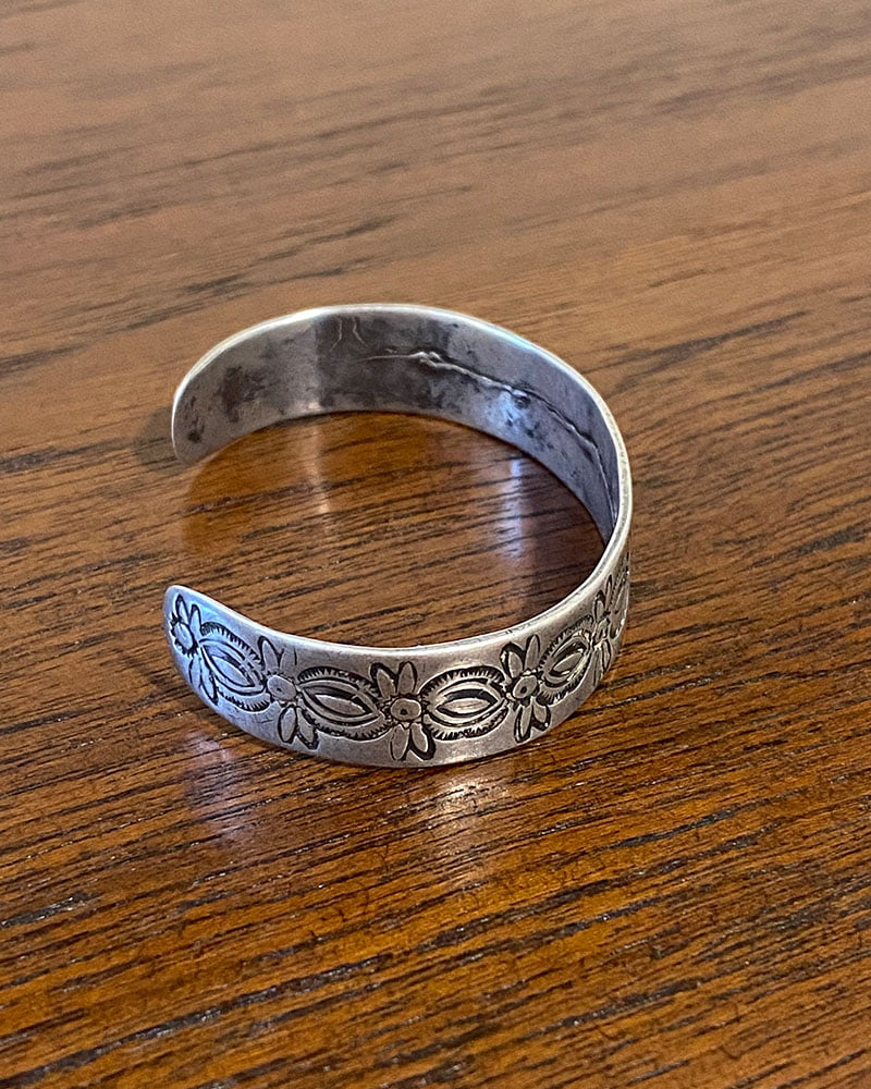 Exquisitely stamped c.1900 Pueblo Bracelet