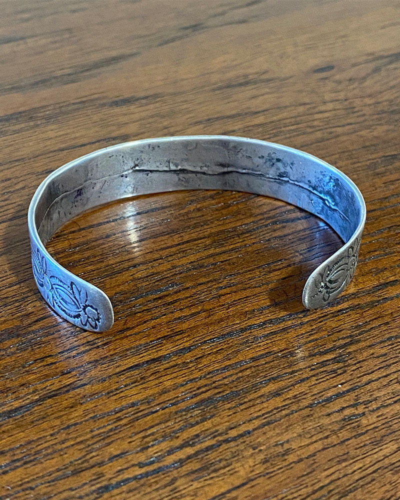 Exquisitely stamped c.1900 Pueblo Bracelet