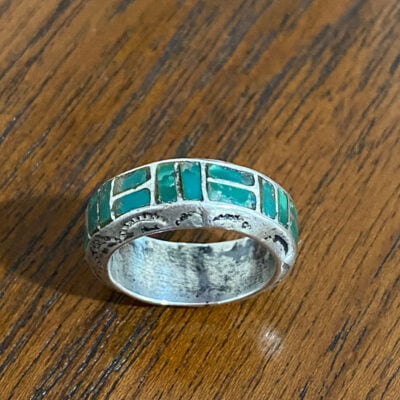 Zuni Turquoise Inlaid Ring