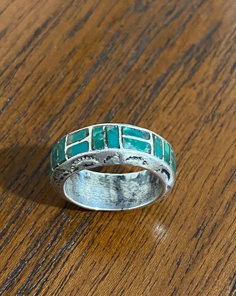 Zuni Turquoise Inlaid Ring