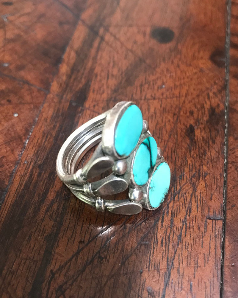 Navajo Three Stone Ring