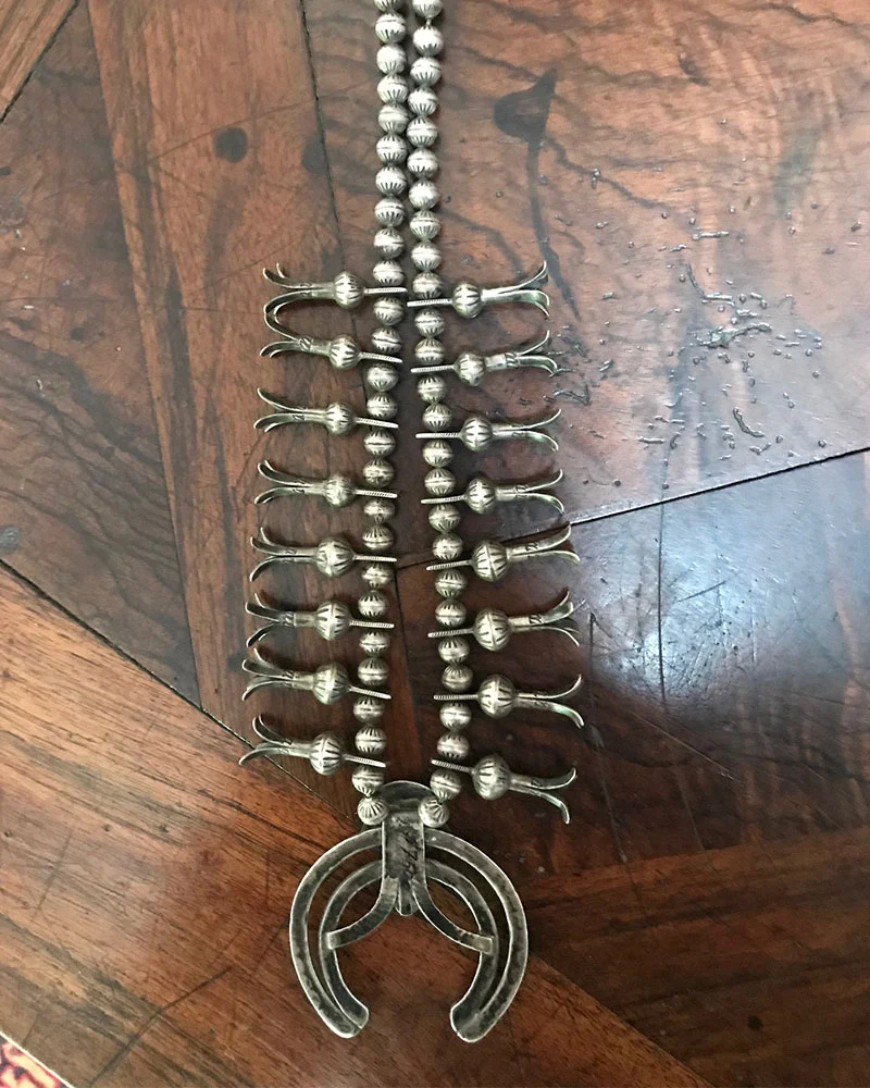Navajo Squash Blossom Necklace