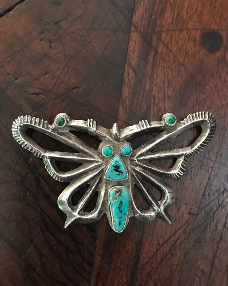 Navajo Cast Butterfly Pin