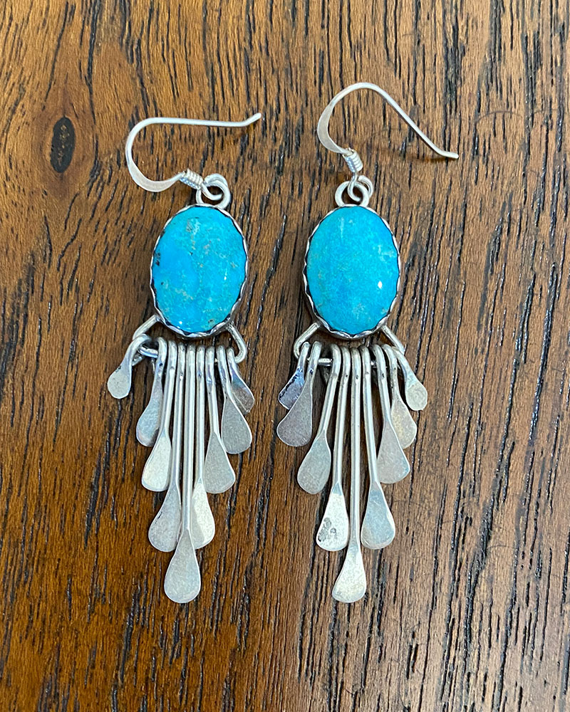 Contemporary Turquoise Earrings