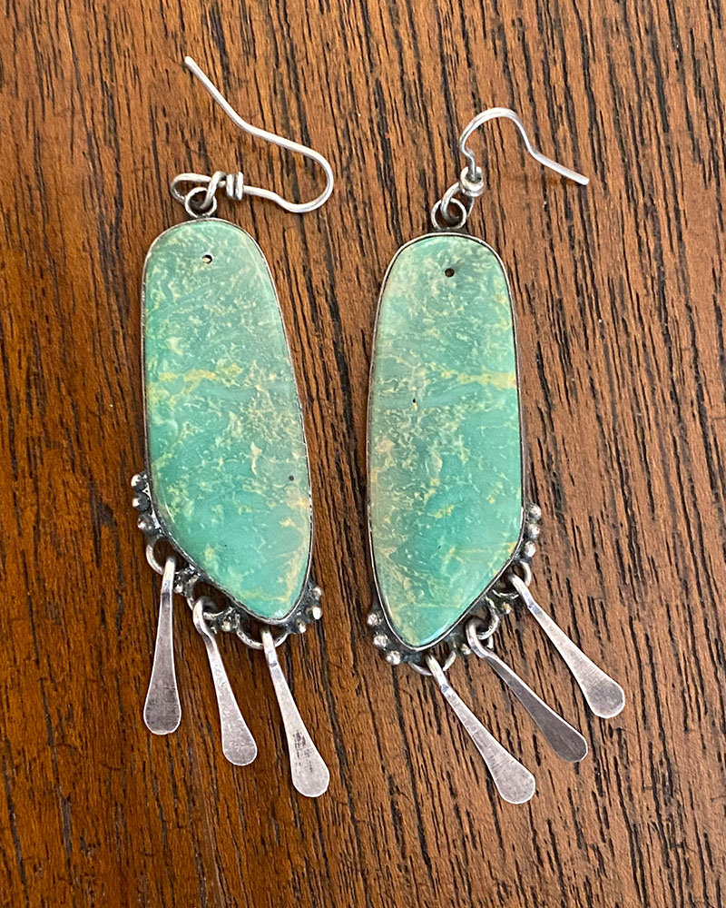 Navajo Turquoise Tab Earrings