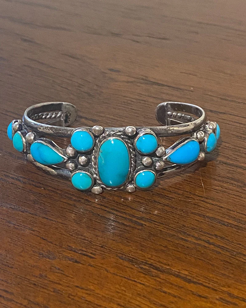 Navajo Multistone Turquoise Bracelet