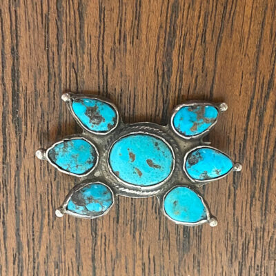 Early Navajo Turquoise Pin