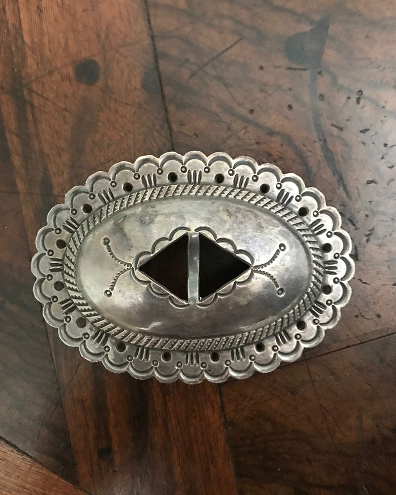 Navajo Silver Belt Buckle