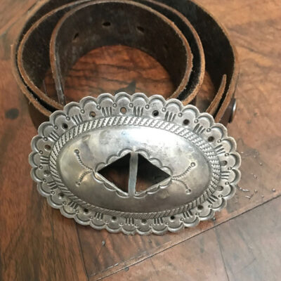 Navajo Silver Belt Buckle