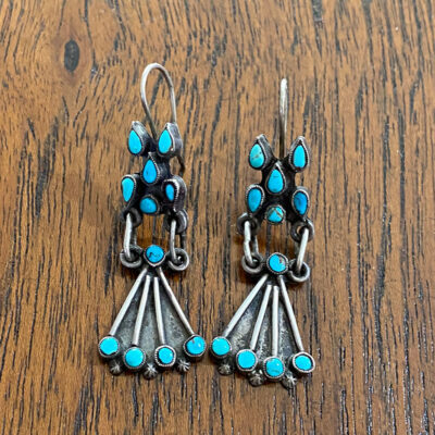 Unique Zuni Or Navajo Earrings