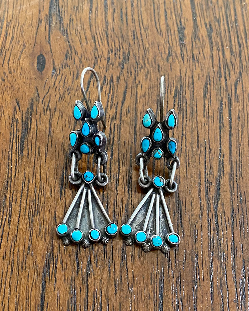 Unique Zuni Or Navajo Earrings