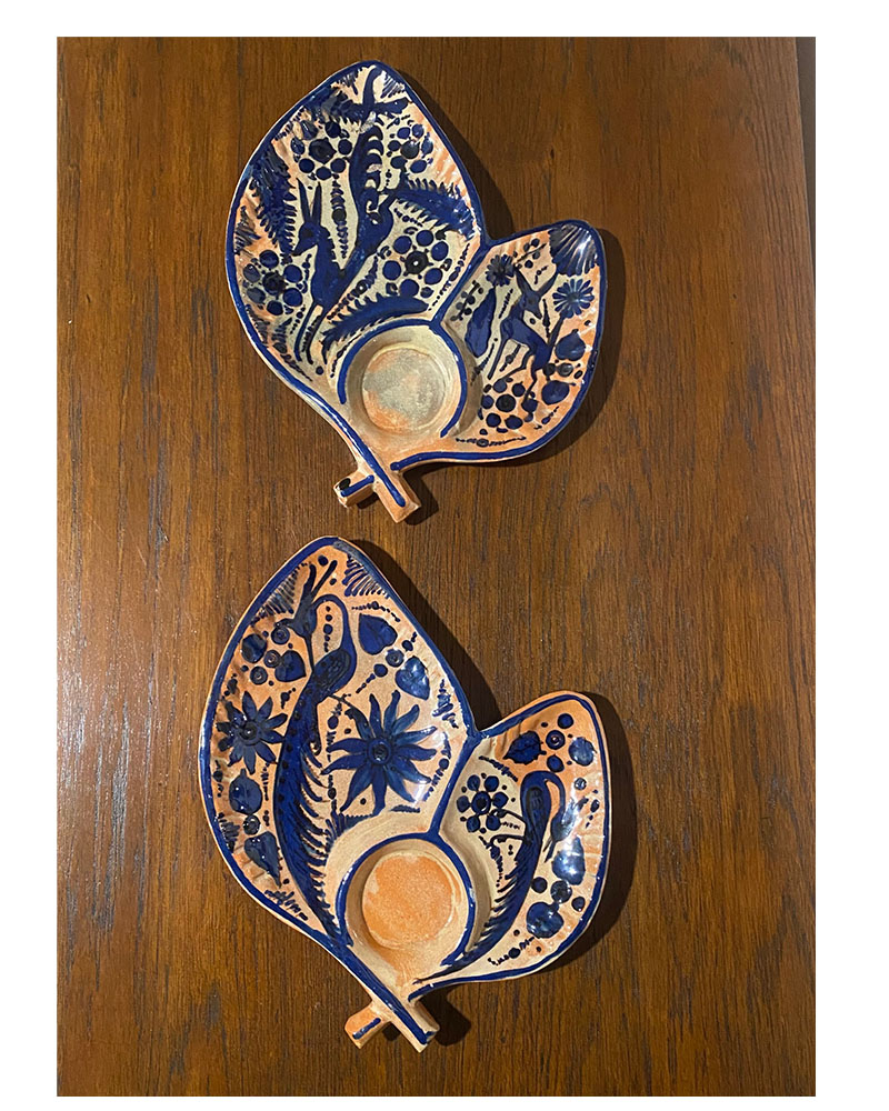 Mexican FANTASIA Salsa Plates c.1940s