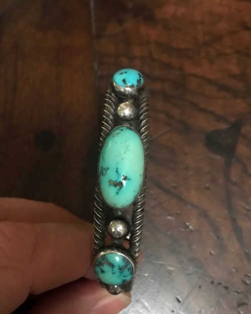 Navajo Twist Wire Silver Bracelet