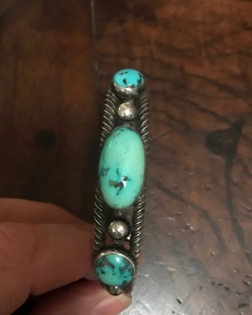 Navajo Twist Wire Silver Bracelet
