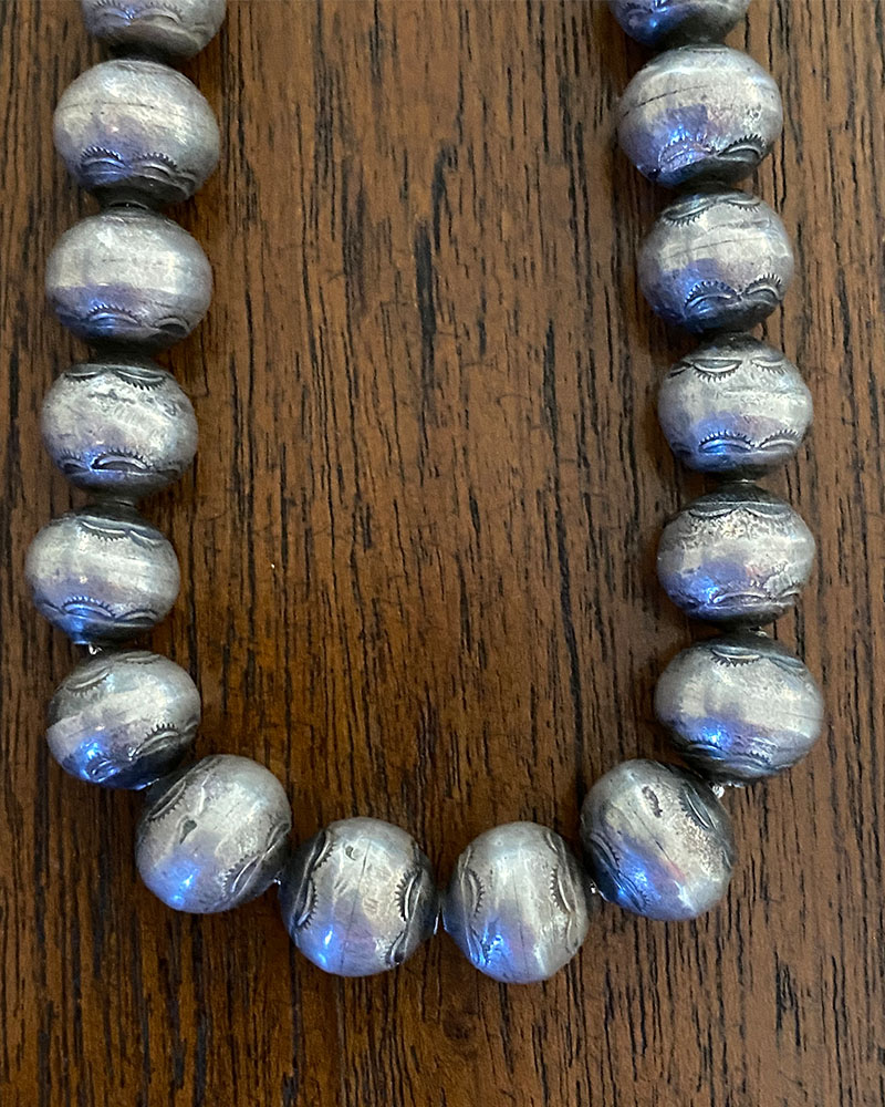 Old Navajo Hand Stamped Beads