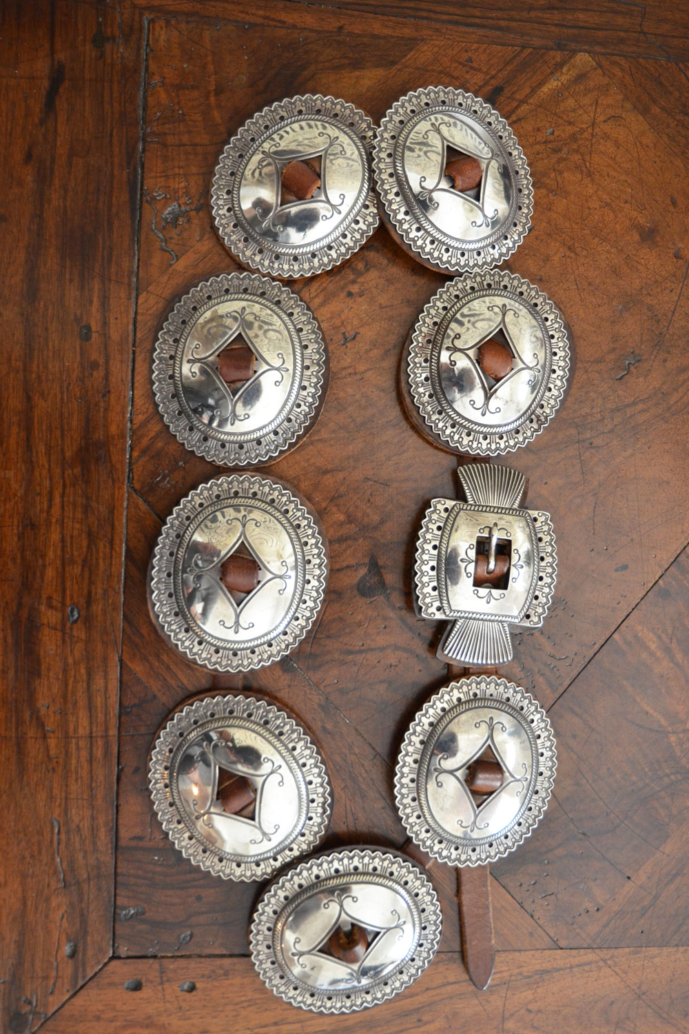 McKee Platero Silver Concho Belt