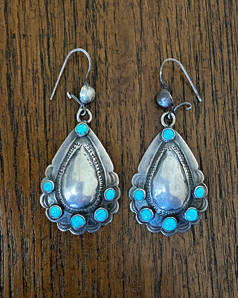 Navajo Repousse'd Earrings