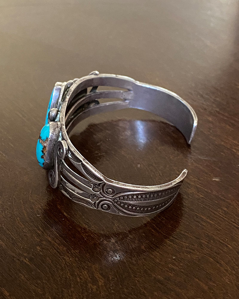 Navajo Candelaria Turquoise Bracelet