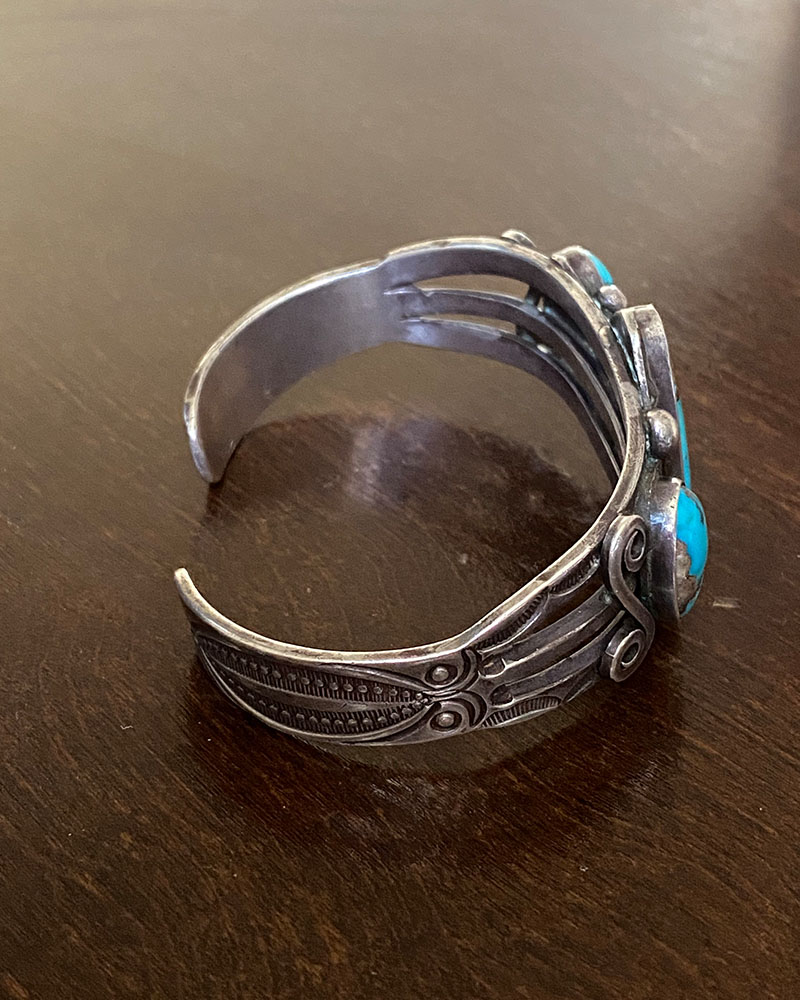 Navajo Candelaria Turquoise Bracelet