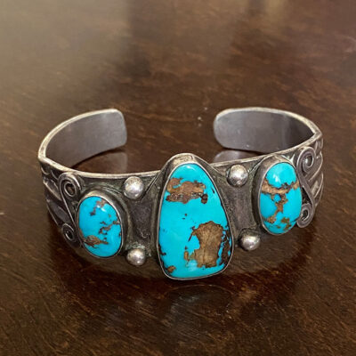 Navajo Candelaria Turquoise Bracelet